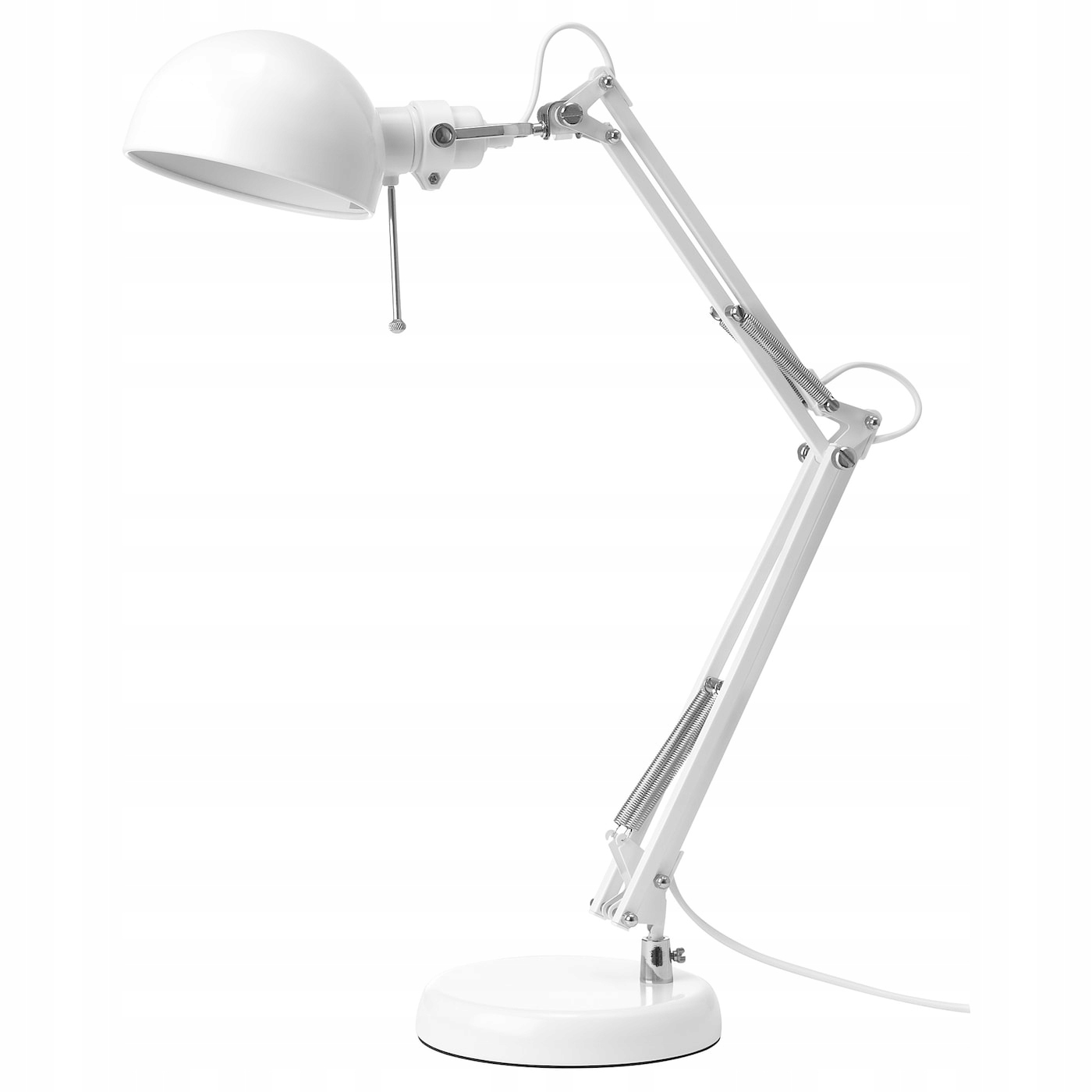 Stolní lampa Forså bílá, nastavitelné rameno, moderní design