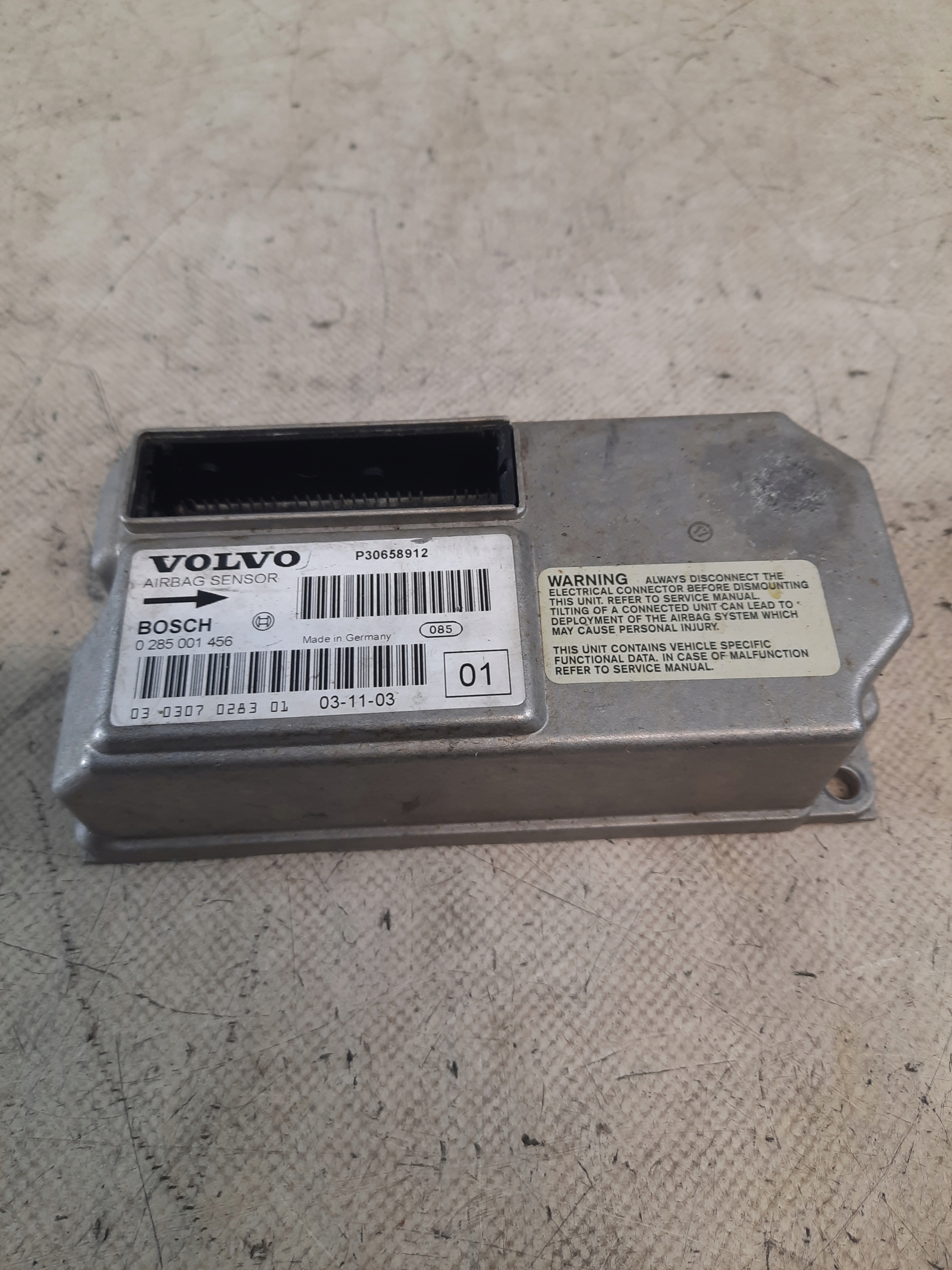 SENSOR modulo airbag VOLVO V70 S60 XC70 0285001456