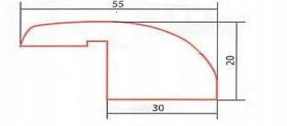 LISTWA PROGOWA BARLINEK DĄB 2M N/L