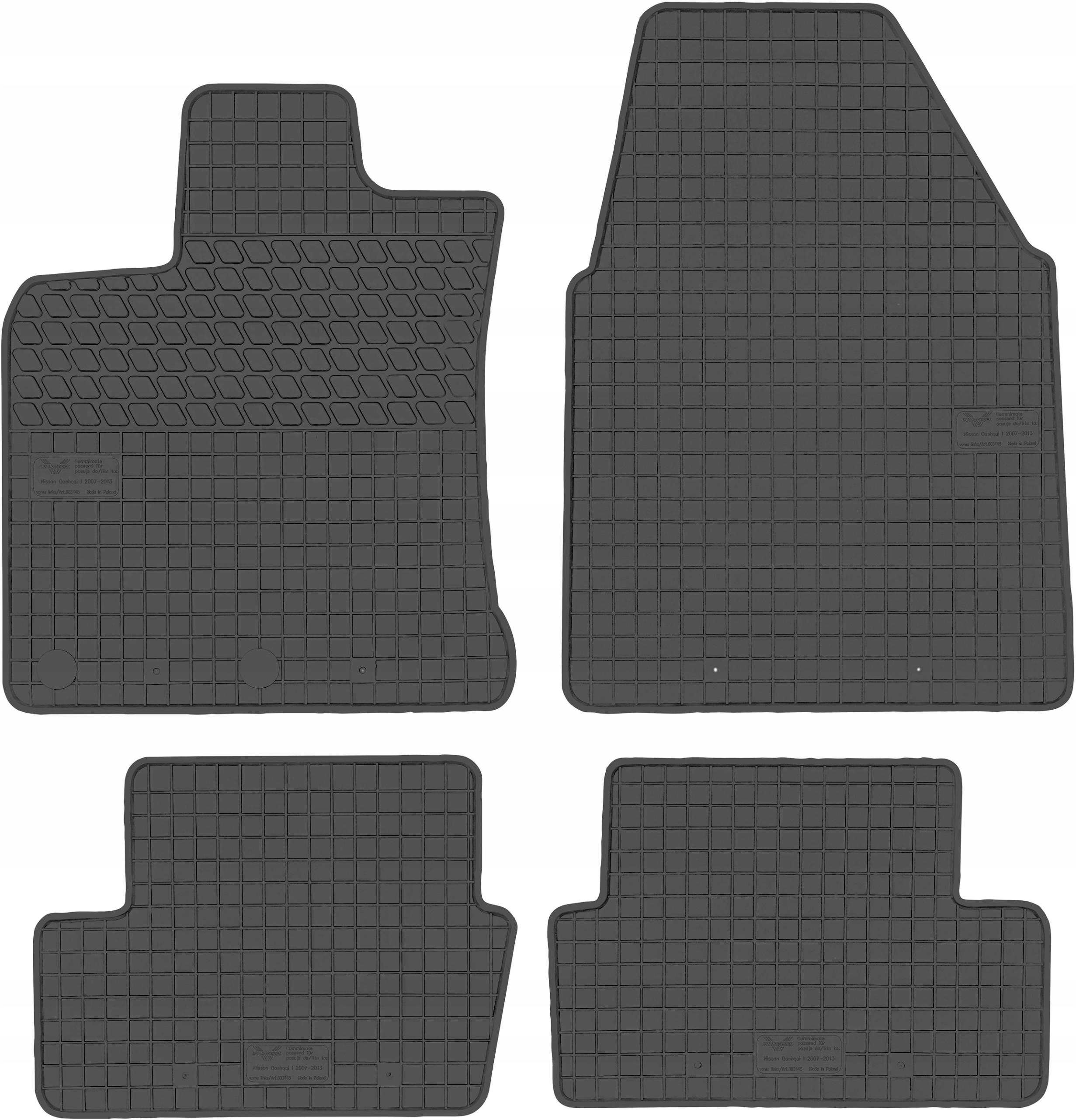 Nissan Qashqai I Crossover od 2007-2013r. Dywaniki gumowe