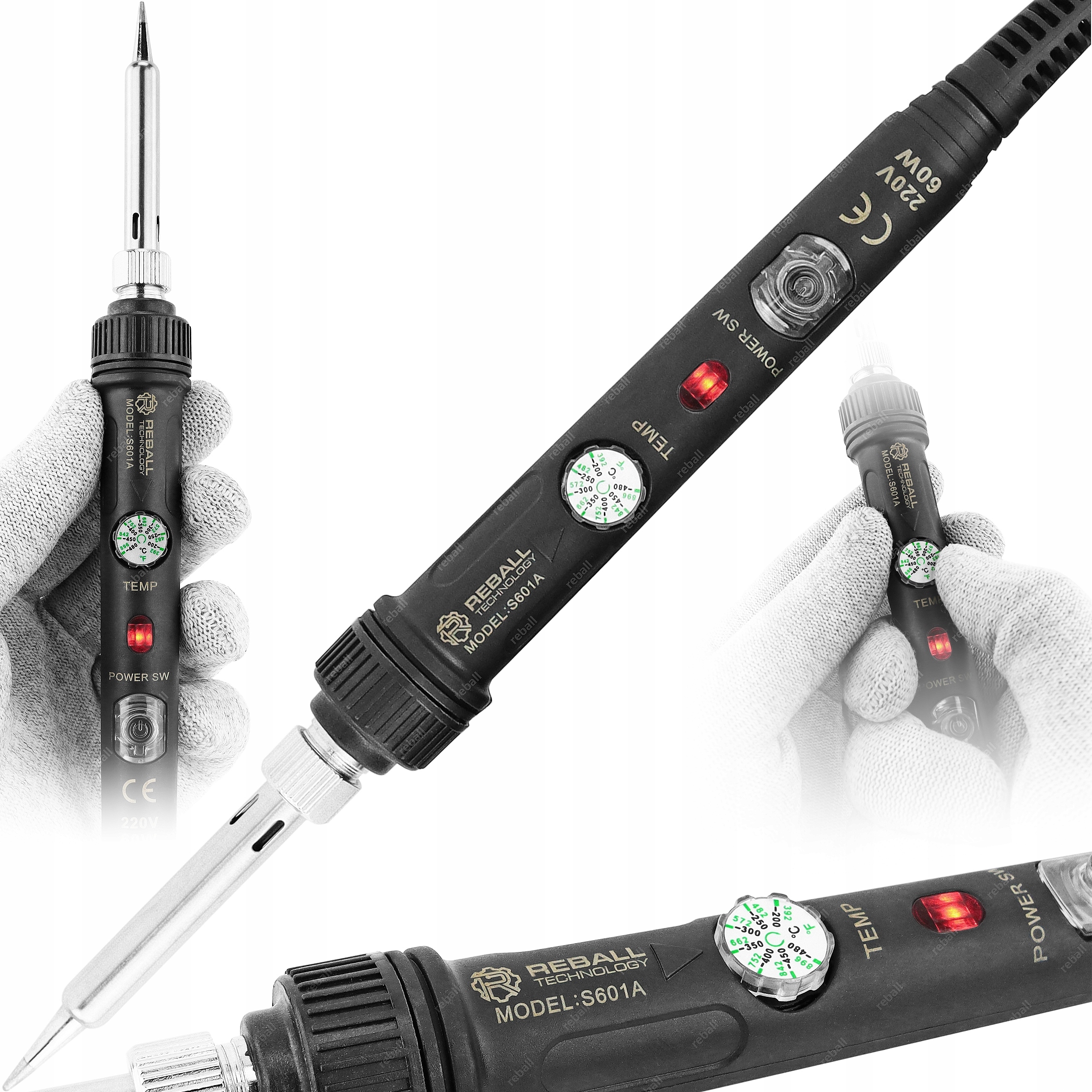 

Lutownica Precyzyjna Reball S601A On-off Reg. Temp