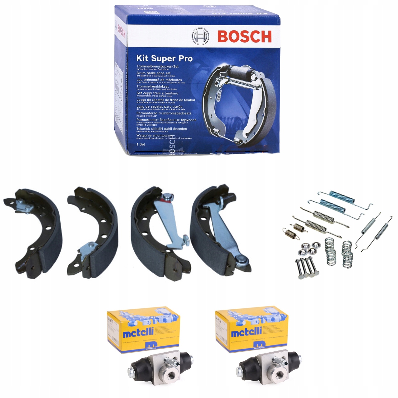 SZCZĘKI +CYLINDERKI SPRĘŻYNKI IBIZA 6J FABIA I II III GOLF III POLO III V