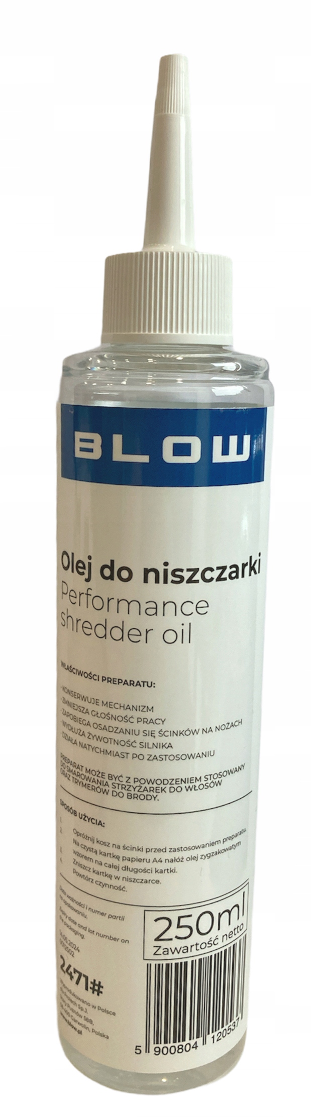 Olej Do Niszczarek Blow 250 ML