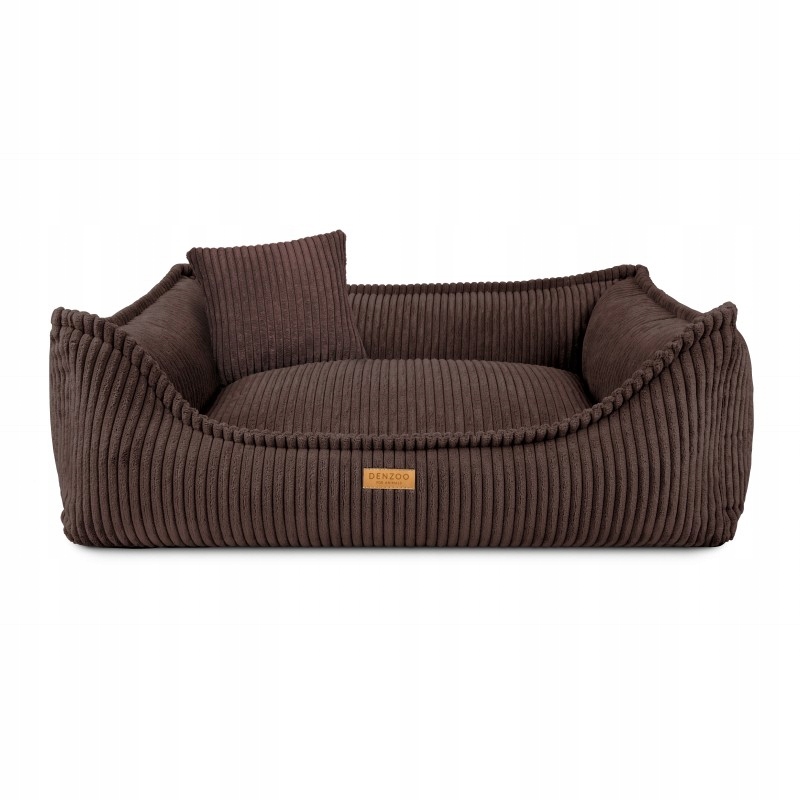 Legowisko Ortopedyczne Denzoo Milano Brown "XL" 100x80 Kojec Sofa Posłanie