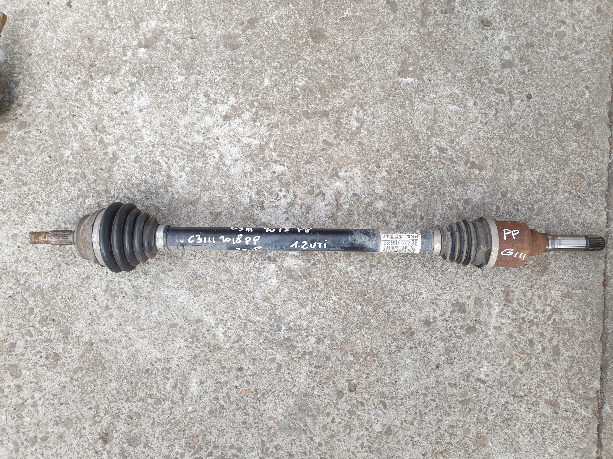 semi-axis right CITROEN C3 III 2016- 1.2 VTI 9677476680