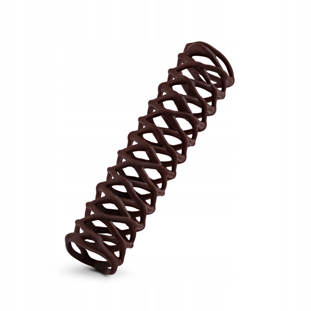 Rurka Art Grillage dekoracja ażurowa ciemna czekolada 56szt