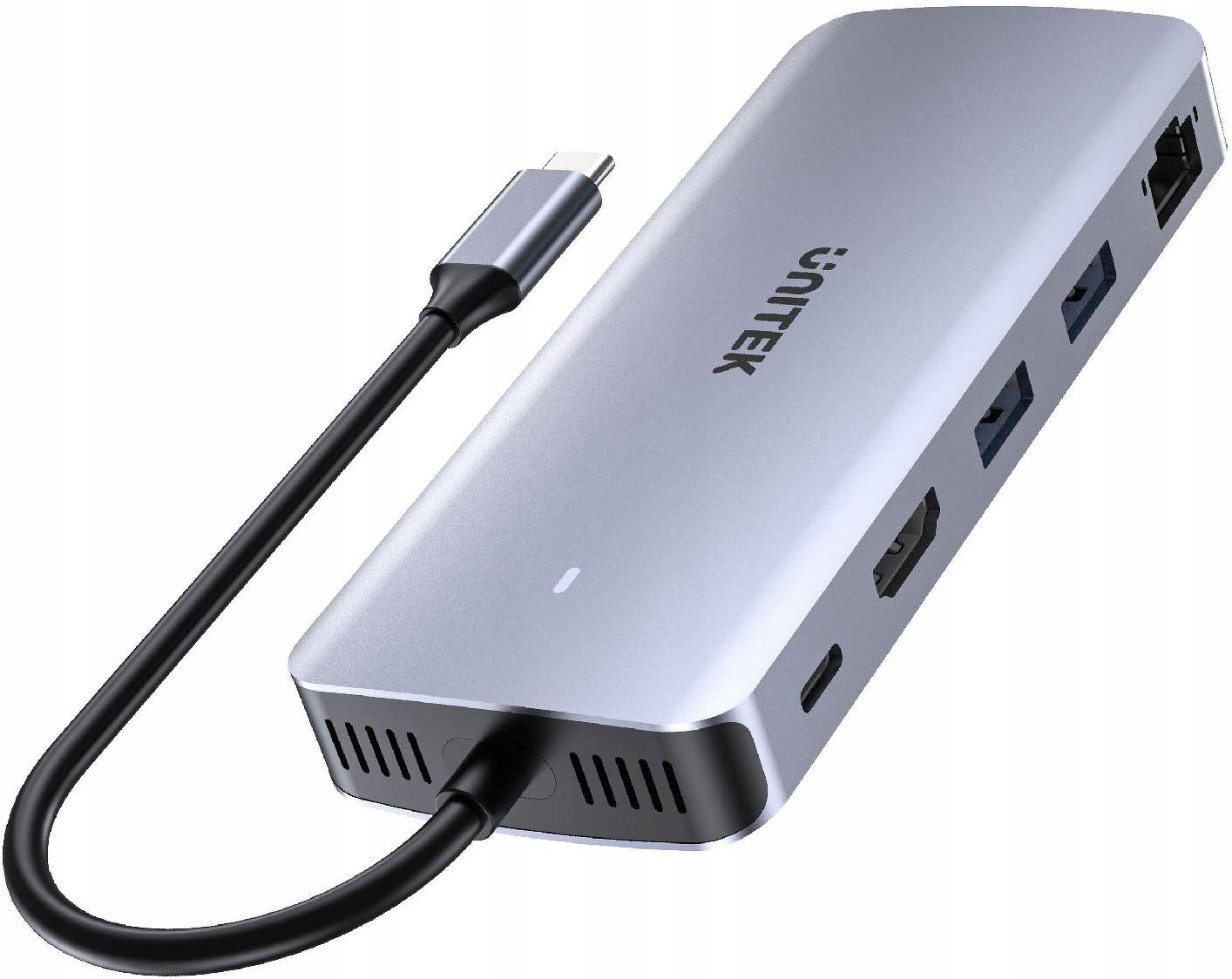 Unitek D1120A01 Aktivní Usb-c hub 10 Gbps, Pouzdro na M.2 disk, Hdmi