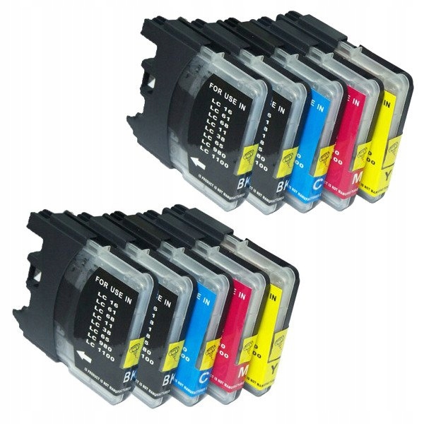 

10x Tusz Do Brother LC1100HY DCP-6690CW MFC-5895CW