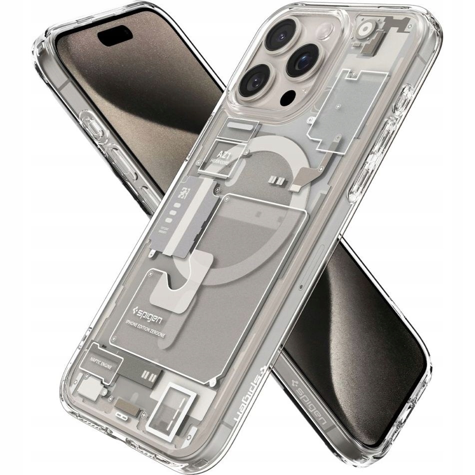 Pouzdro Spigen pro iPhone 15 Pro Max, zadní kryt se vzorem a podporou Mag Safe