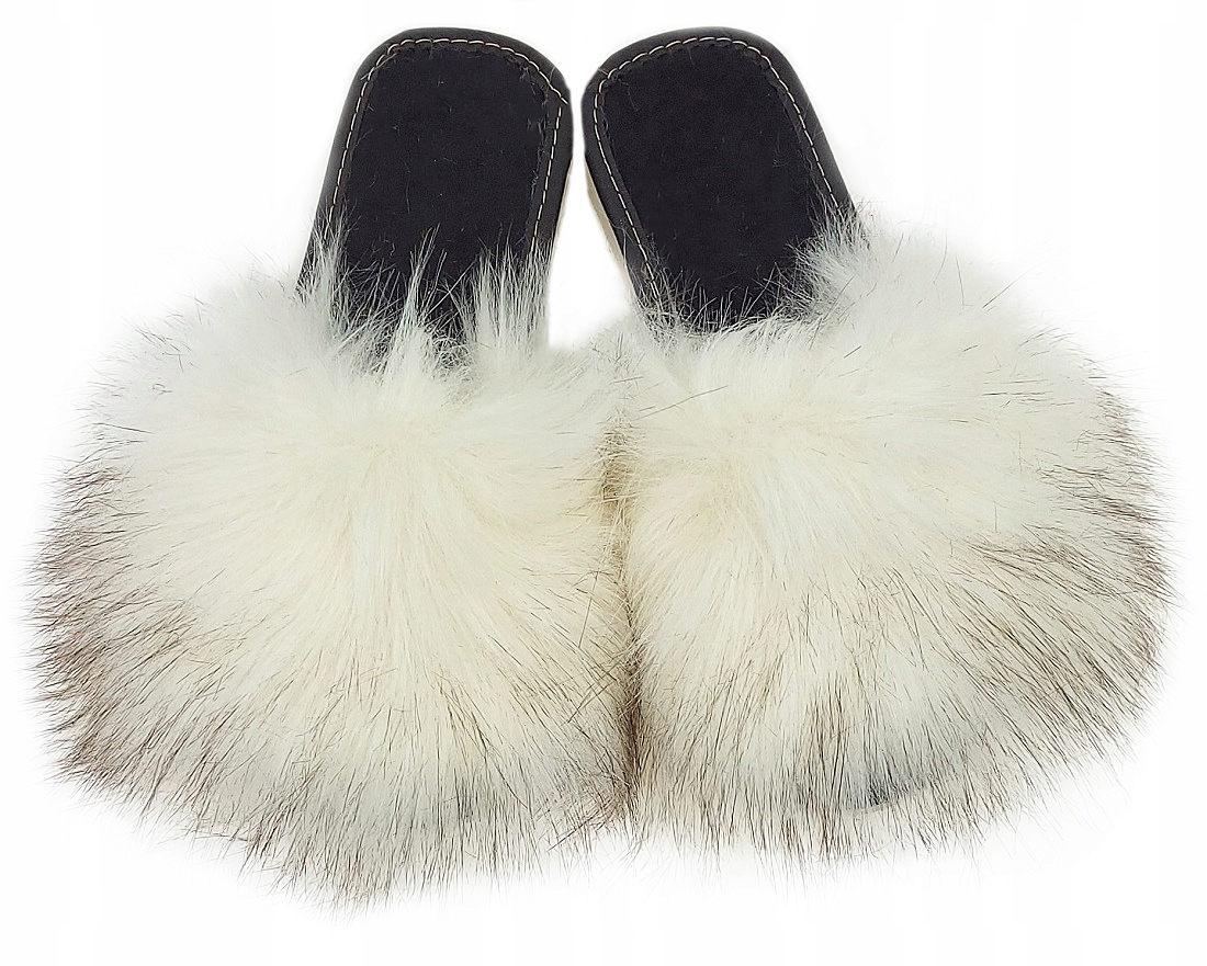 

Pantofle Odkryte Futerko Kapcie Domowe Puchacze 37