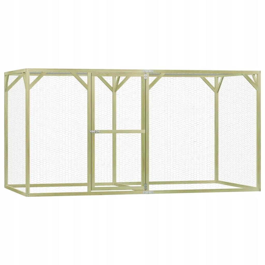 Levně Klec pro drůbež, 3x1,5x1,5 m, impregnovaná borovice