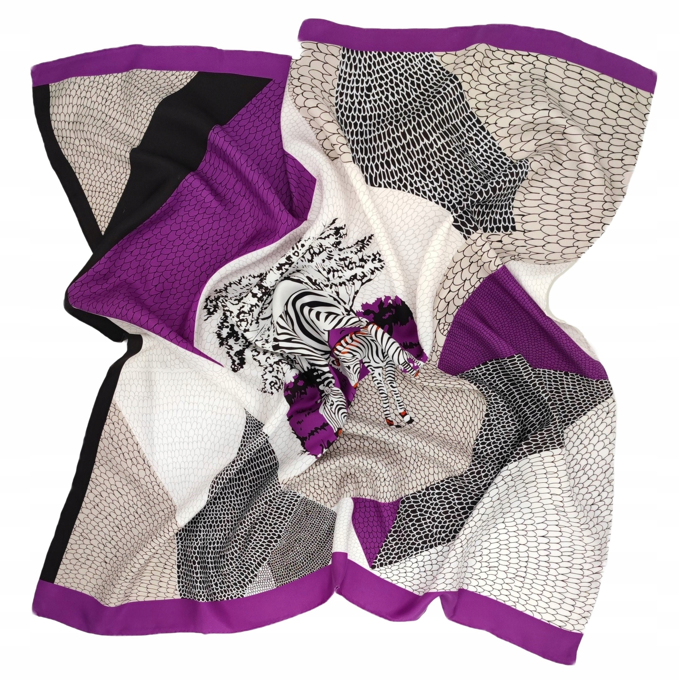 100% JEDWAB MARKOWA CHUSTA APASZKA JAKOŚĆ PREMIUM+