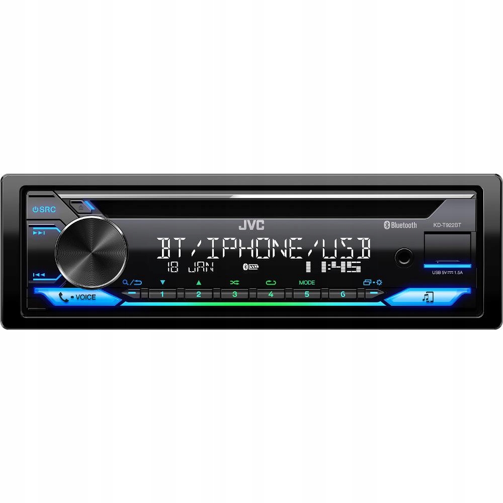 Jvc KD-T922BT Autorádio CD MP3 Bt 1DIN 4x 50W