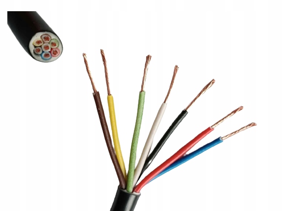 Elektrický Kabel 7-žilový Yly-s 7x0,5 mm