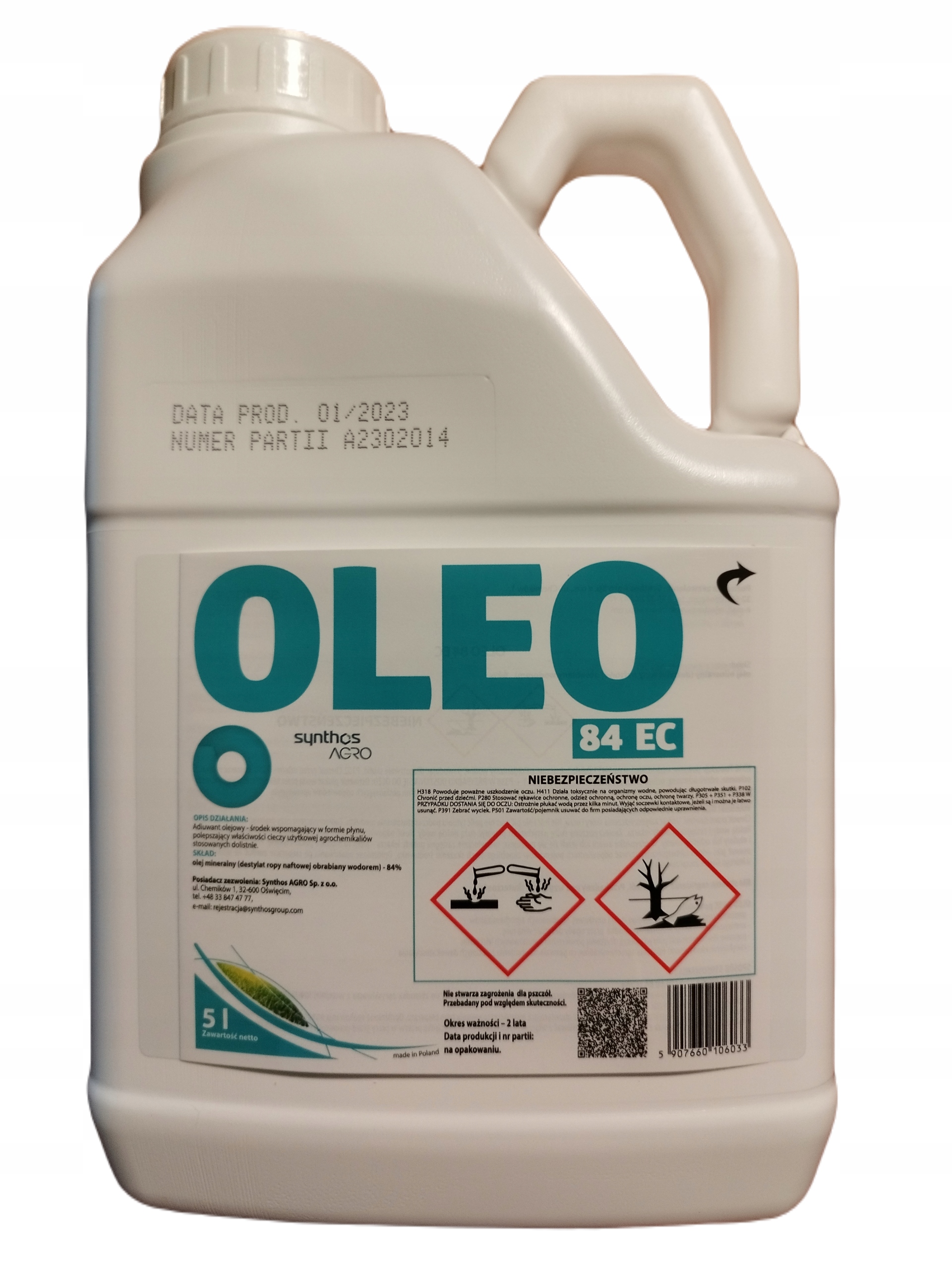 Oleo 84 Ec 5 l adiuwant polepszający działanie