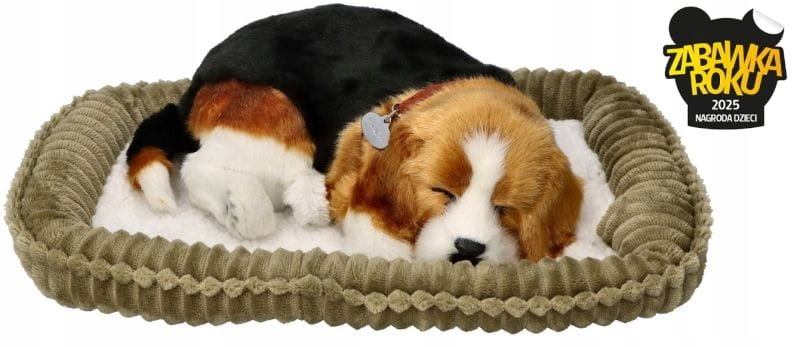 Maskotka dla dzieci 3+ Szczeniaczek Beagle Oddychający Interaktywny Pies