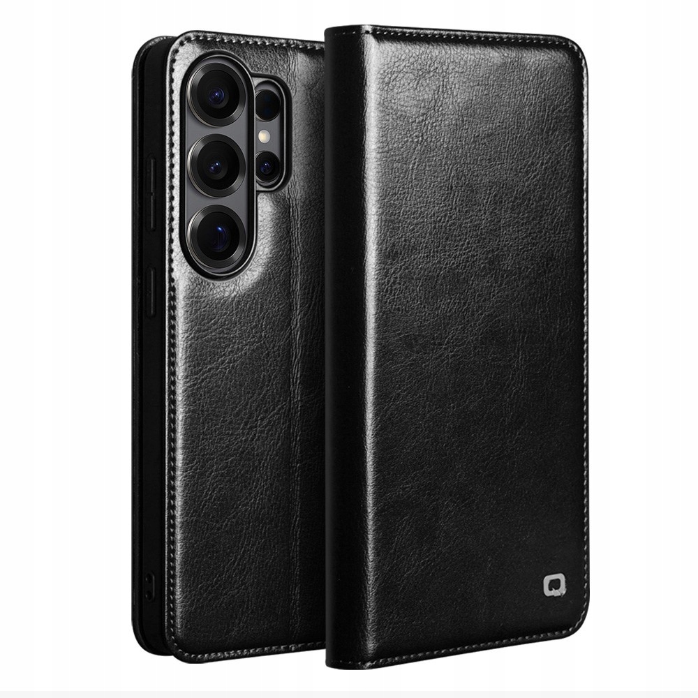Kožené Flipové pouzdro pro Galaxy S26 Ultra, Qialino Leather Wallet, kryt