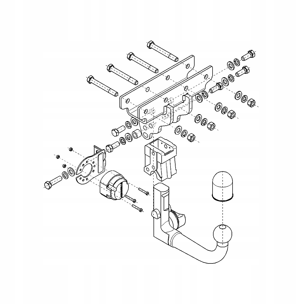 Hak Wypinany do Jeep Gladiator JT Pickup od 20 MODUŁ WIĄZKA 13 PIN GRATIS Producent Steinhof