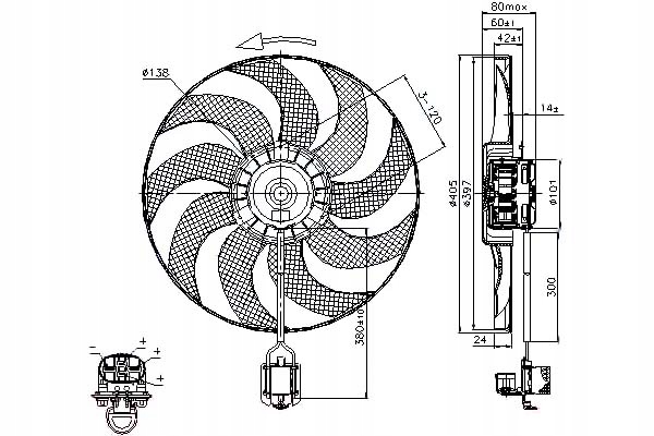 Nissens Ventilátor Chladiče Chevrolet Cruze 1.6