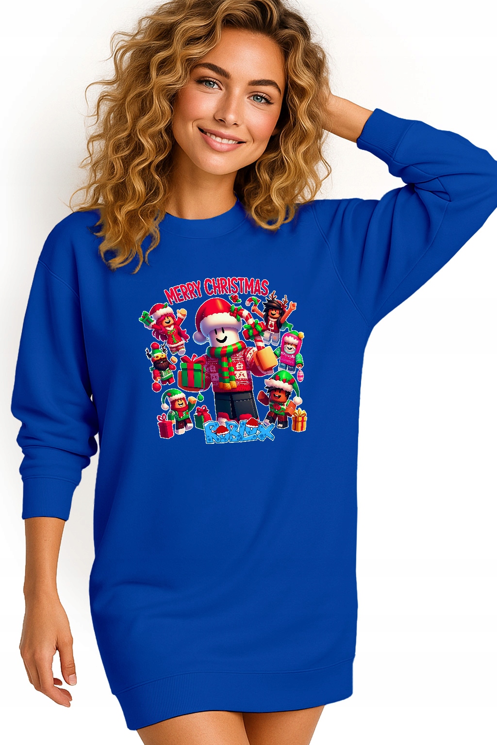 Mikina Vánoční Oversize Šaty Roblox Dárek K Vánocům XL