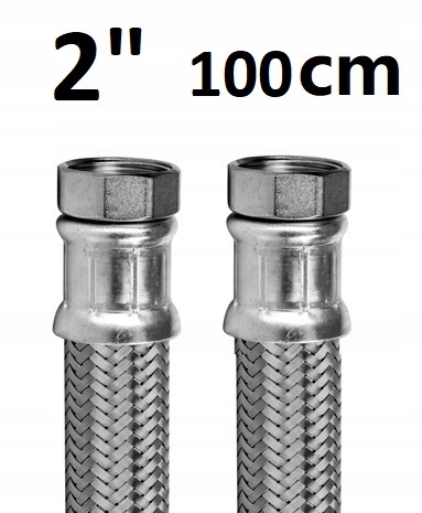 Wąż antywibracyjny 2" Hekto 100 cm N/n DN50 Inox nakrętny nierdzewny 100cm