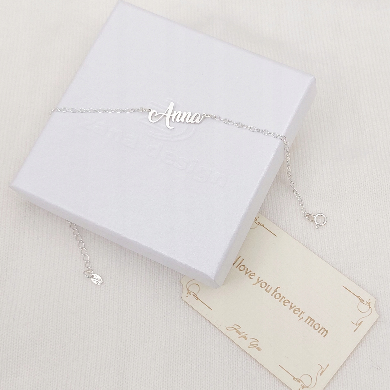 

Srebrna Bransoletka z Imieniem imie Grubsze Litery