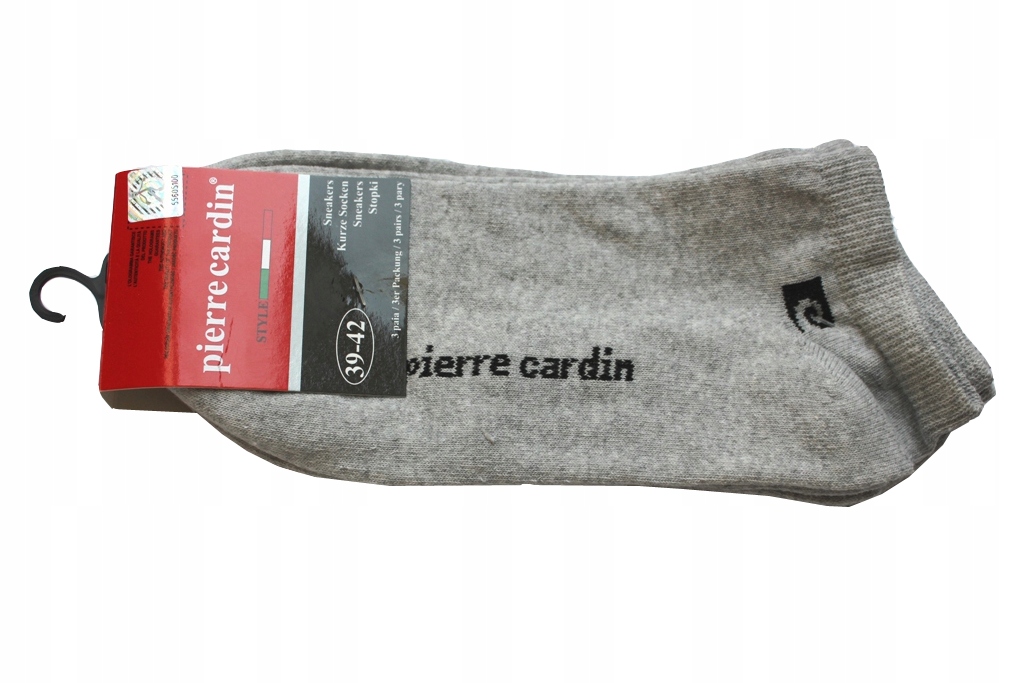 

Pierre Cardin Stopki męskie 3pak- roz.39-42 szare