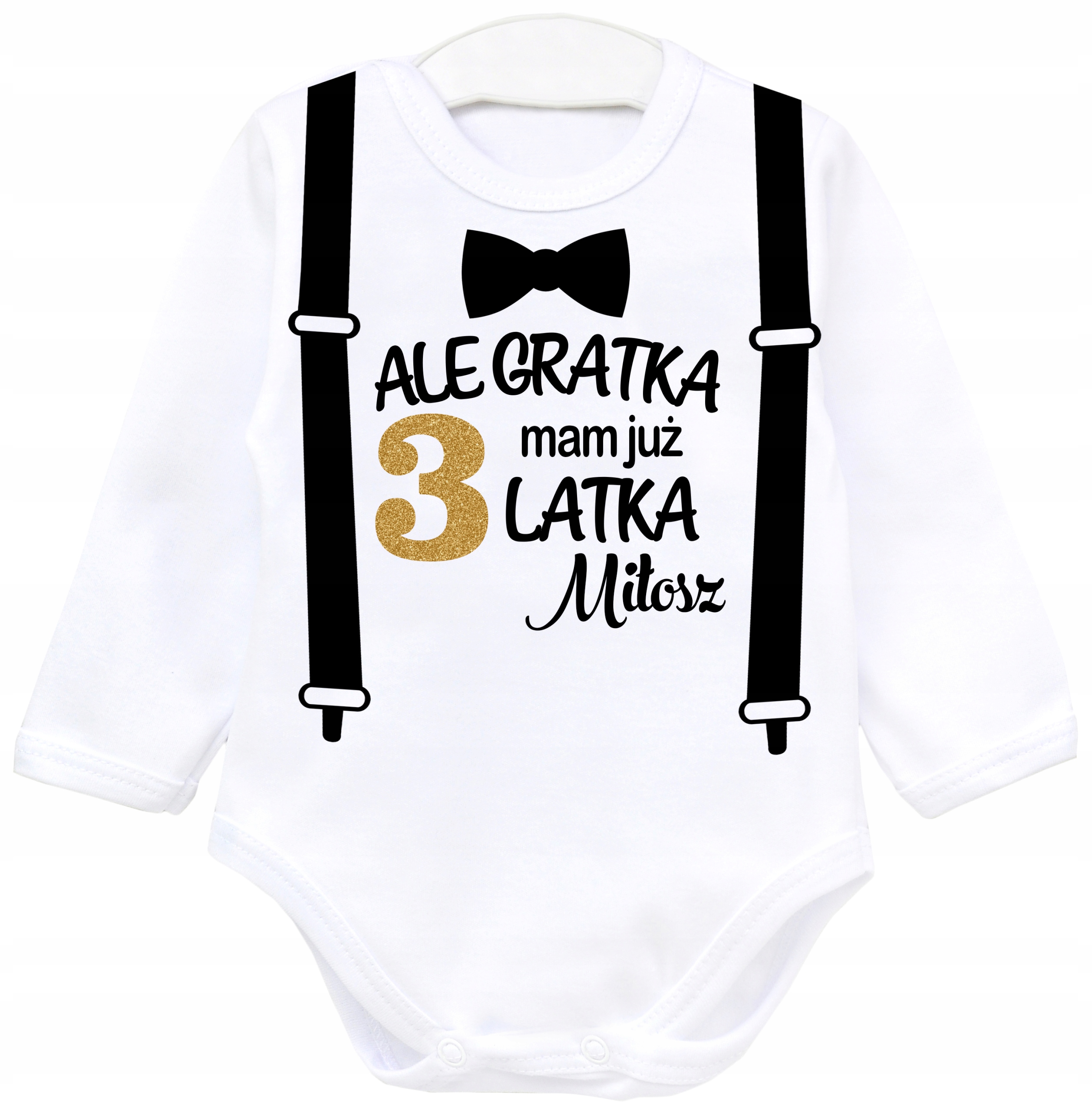 Body dł rękaw Ale gratka mam 3 latka IMIĘ r. 98