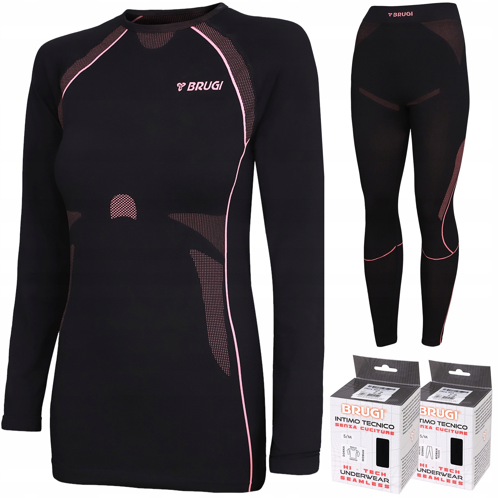 Bielizna Damska Termoaktywna Termiczna Brugi 2RC3 2RC4 Bluza Legginsy S/m