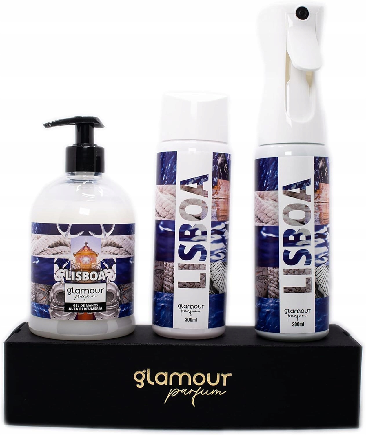 Glamour Parfémová Sada Pro Domácnost Lisboa 2X Osvěžovač 300 ML Mýdlo 500 ML