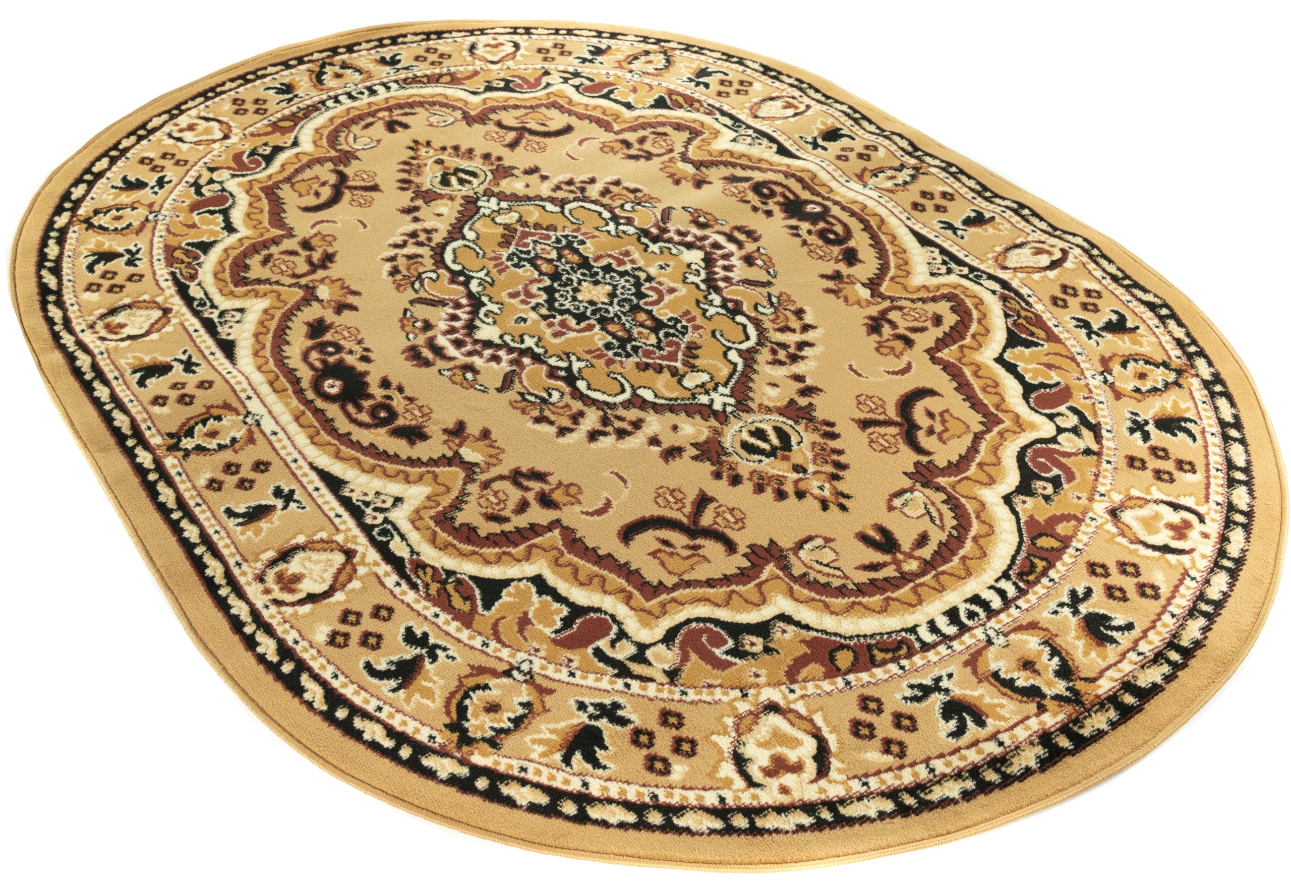 Koberec Oval Bcf 180x250 Klasické Módne Pevné Turecké Koberce 21be