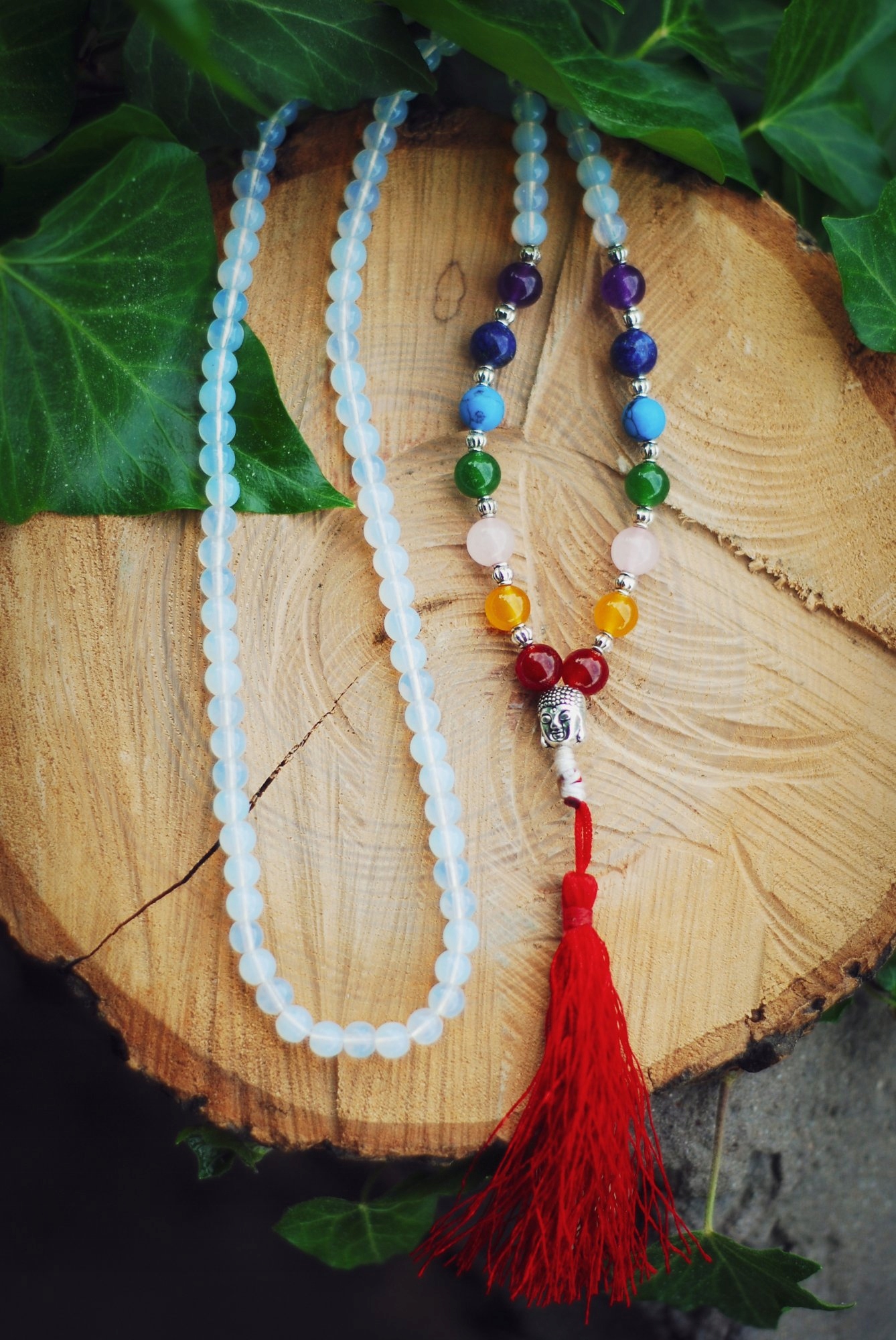 Mala buddhistický opálit čakry Buddha