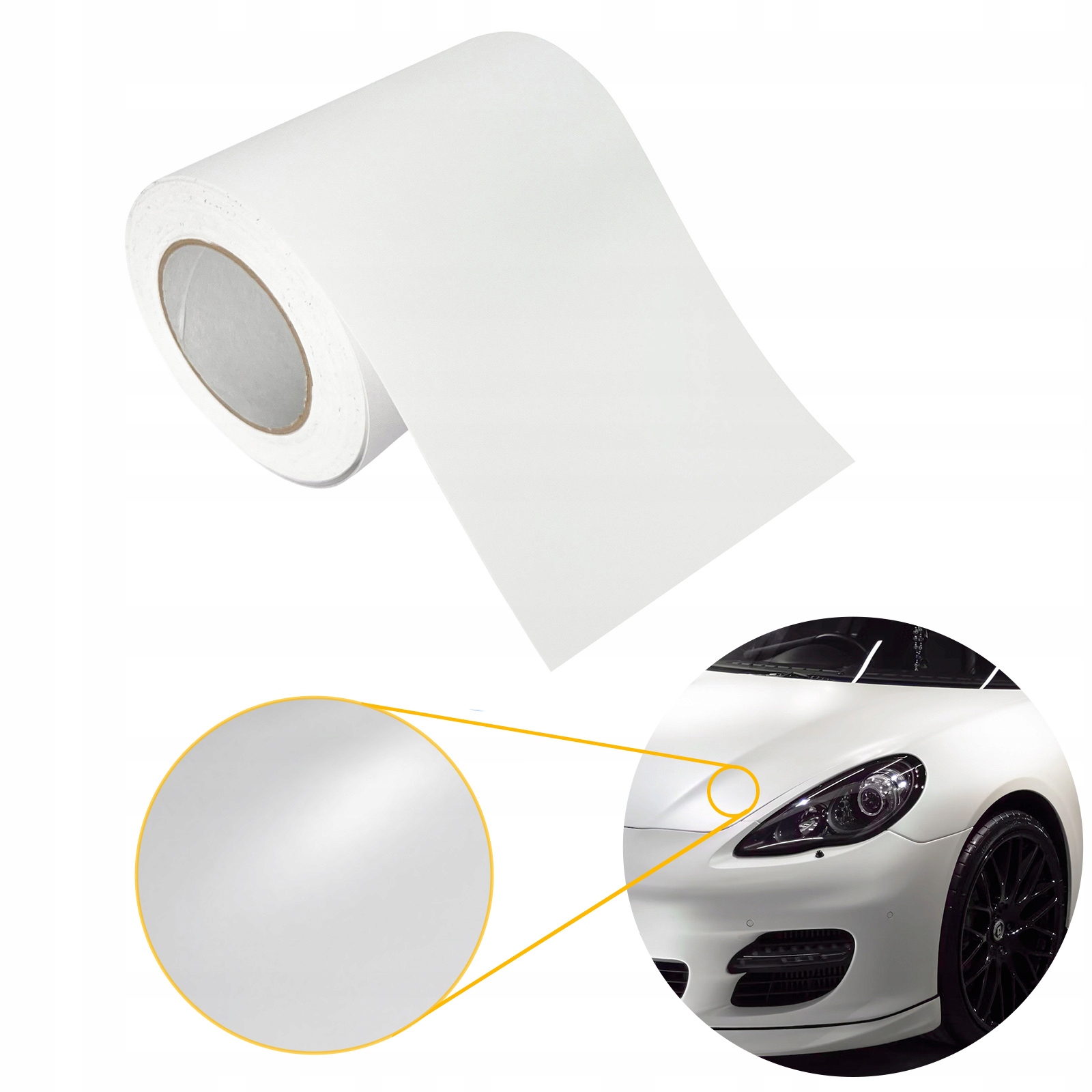 Termoplastická dýha pro olepování auta Fólie Hladká bílá matná