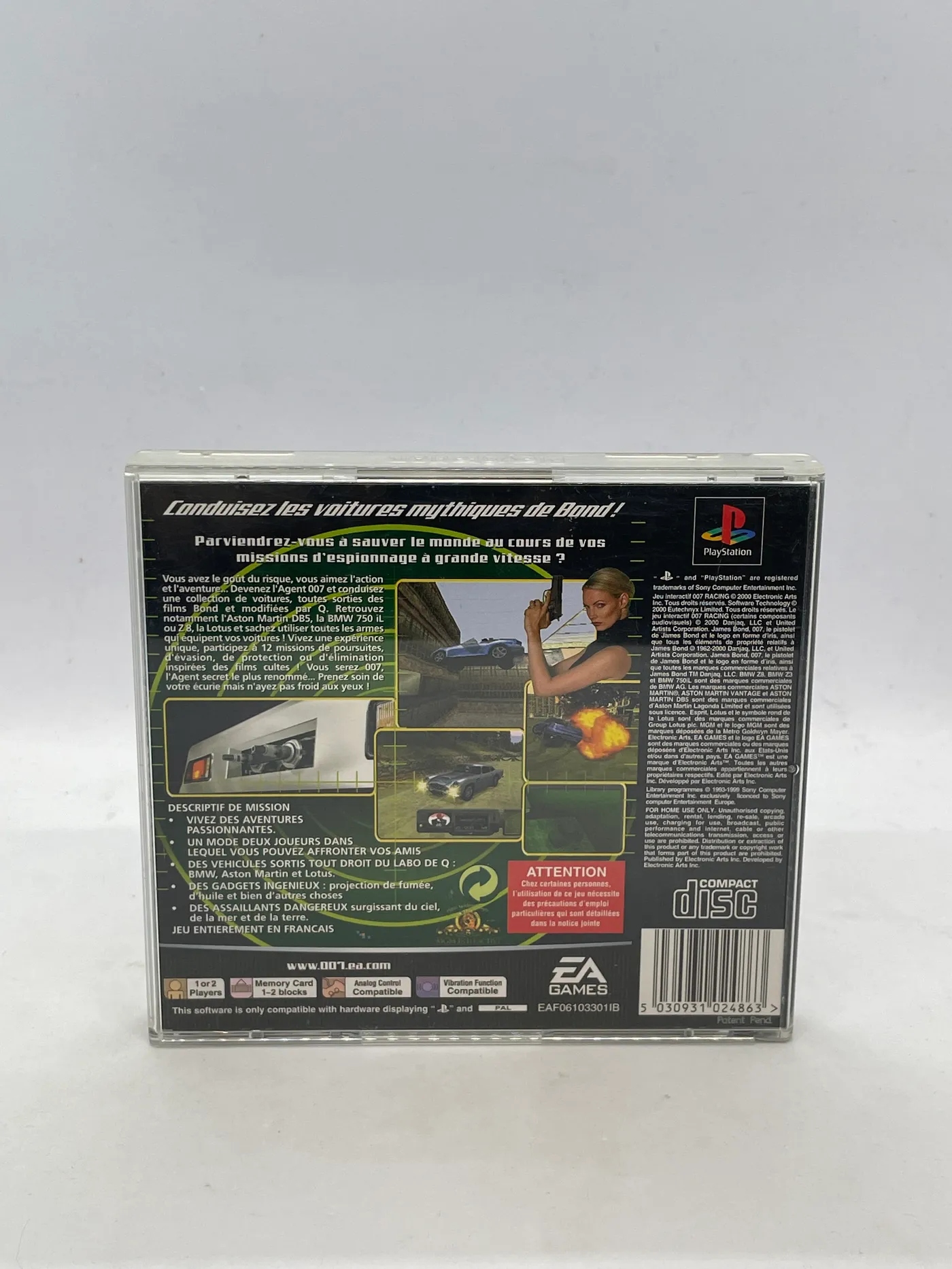 007 Racing PS1 PSX (FR) Tytuł 007 RACING