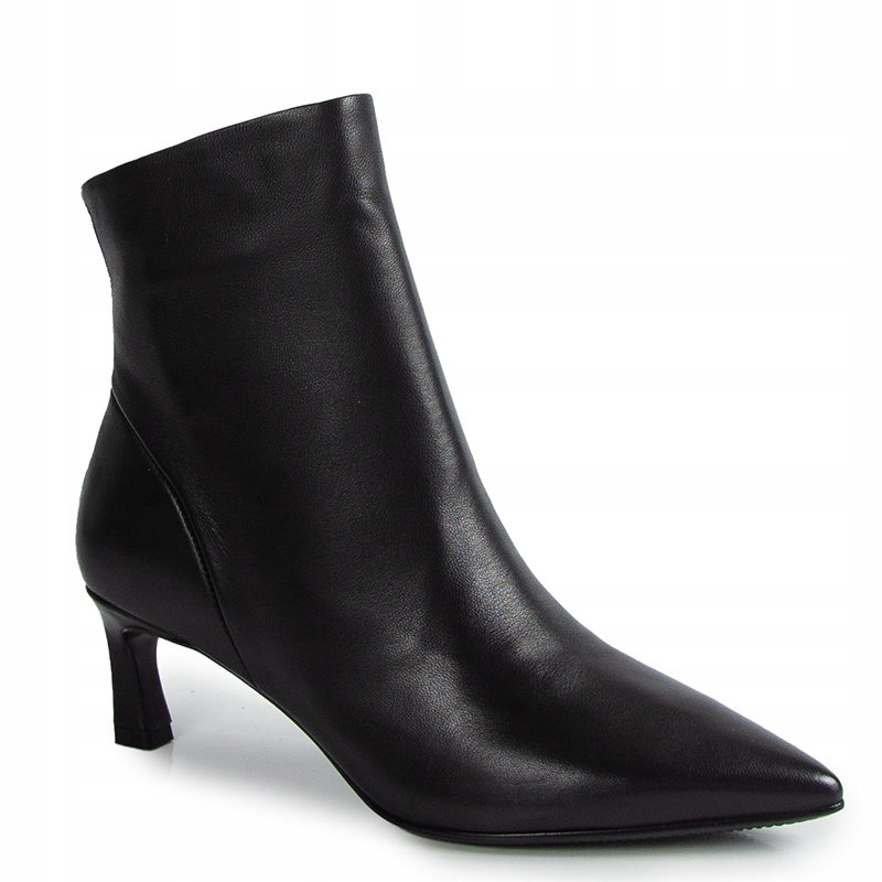 S.barski CR52-661 Černé Kožené Kotníkové Kotníkové Boty D&a 38