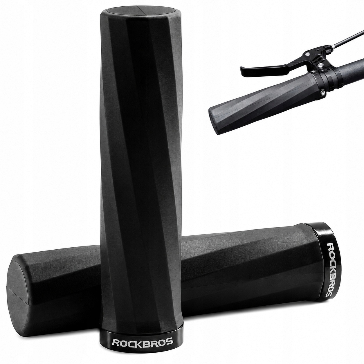 Chwyty rączki gripy rowerowe Rockbros miękkie ergonomiczne Mtb