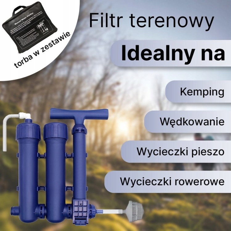 Terénní nouzový vodní filtr pro ruční pumpu Amii RL-W20 Pp/uf 3 stupně