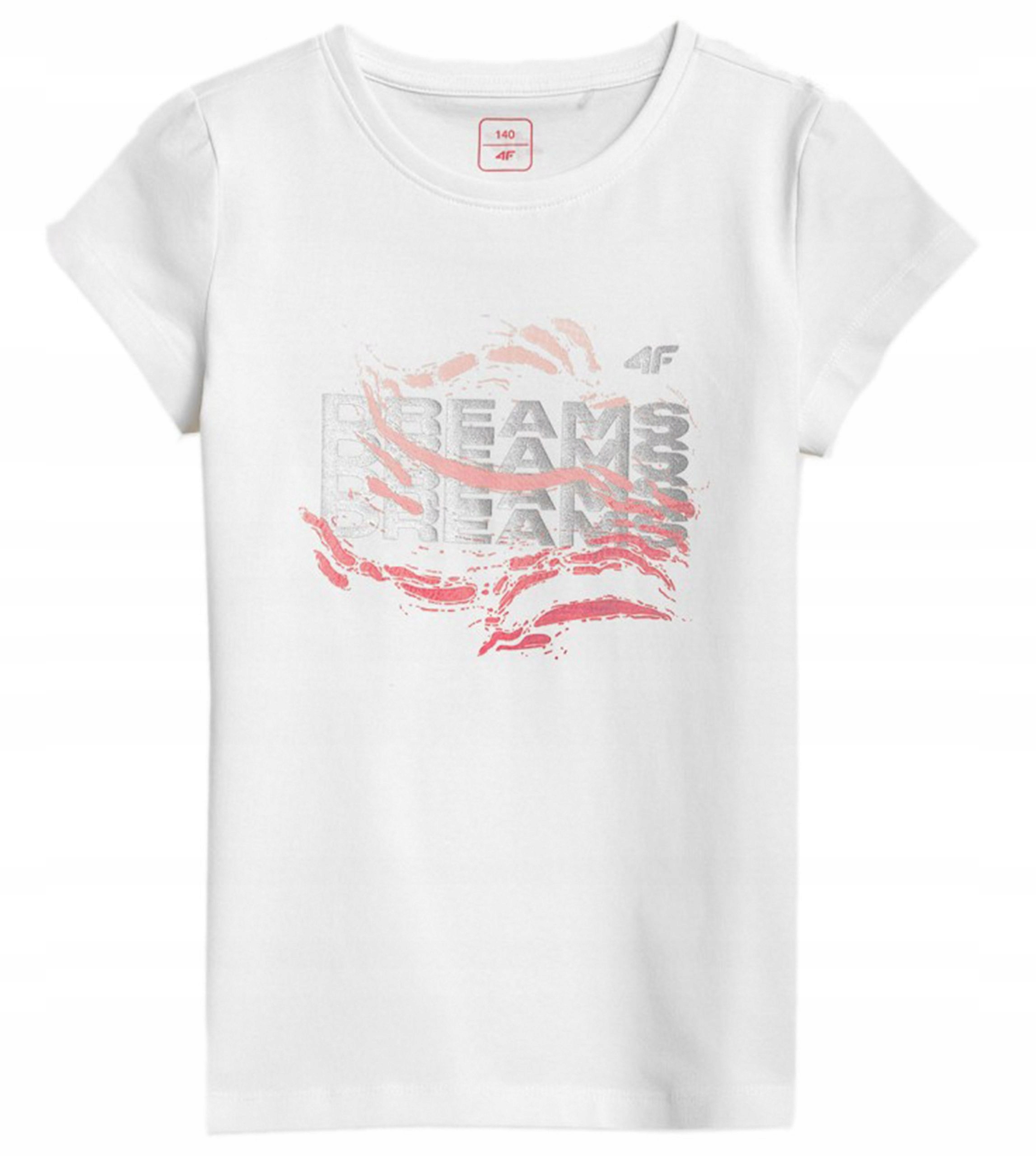 

T-shirt 4F Dziewczęcy HJZ21 JTSD007B R. 140