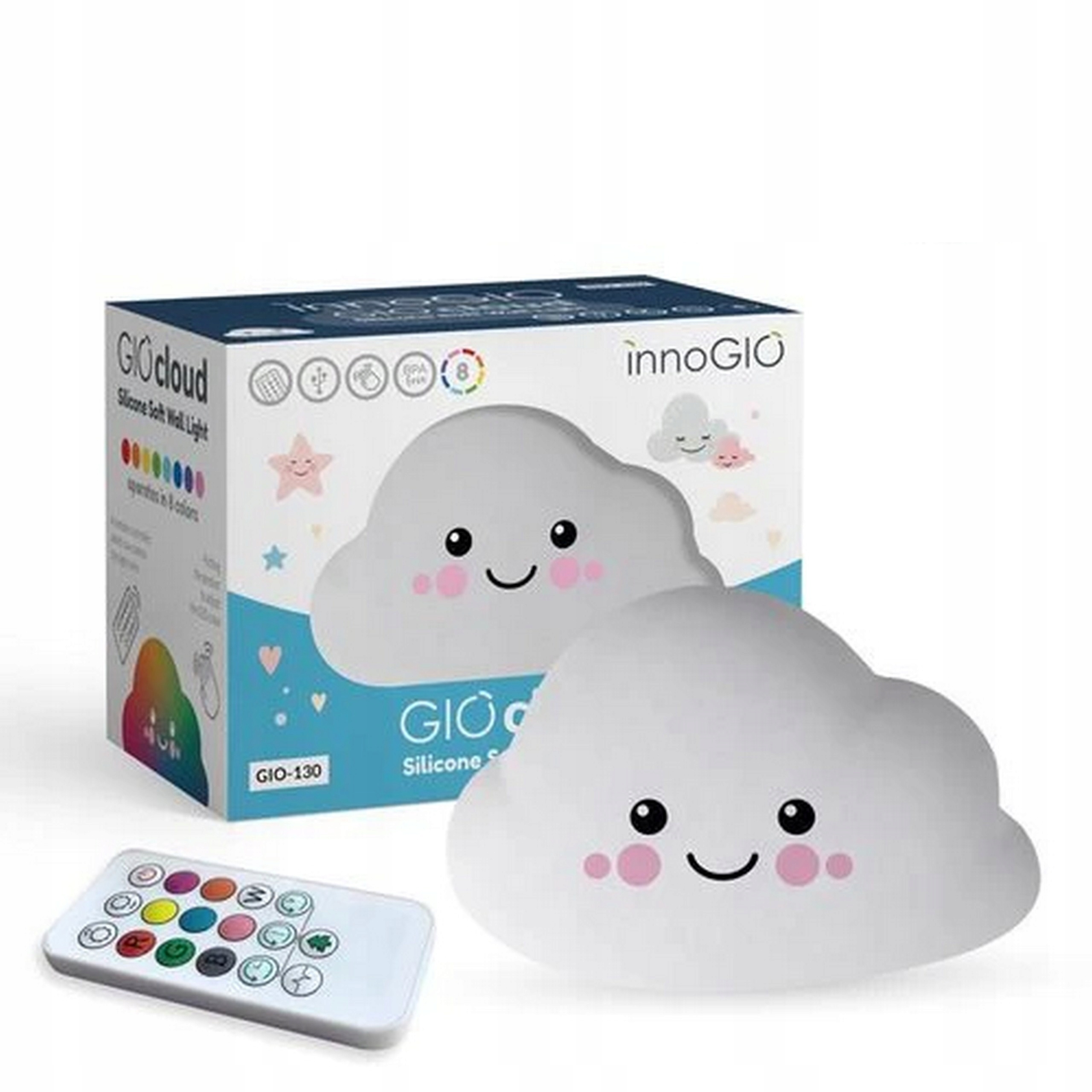 

InnoGIO Silikonowa lampka nocna GIOcloud GIO-130