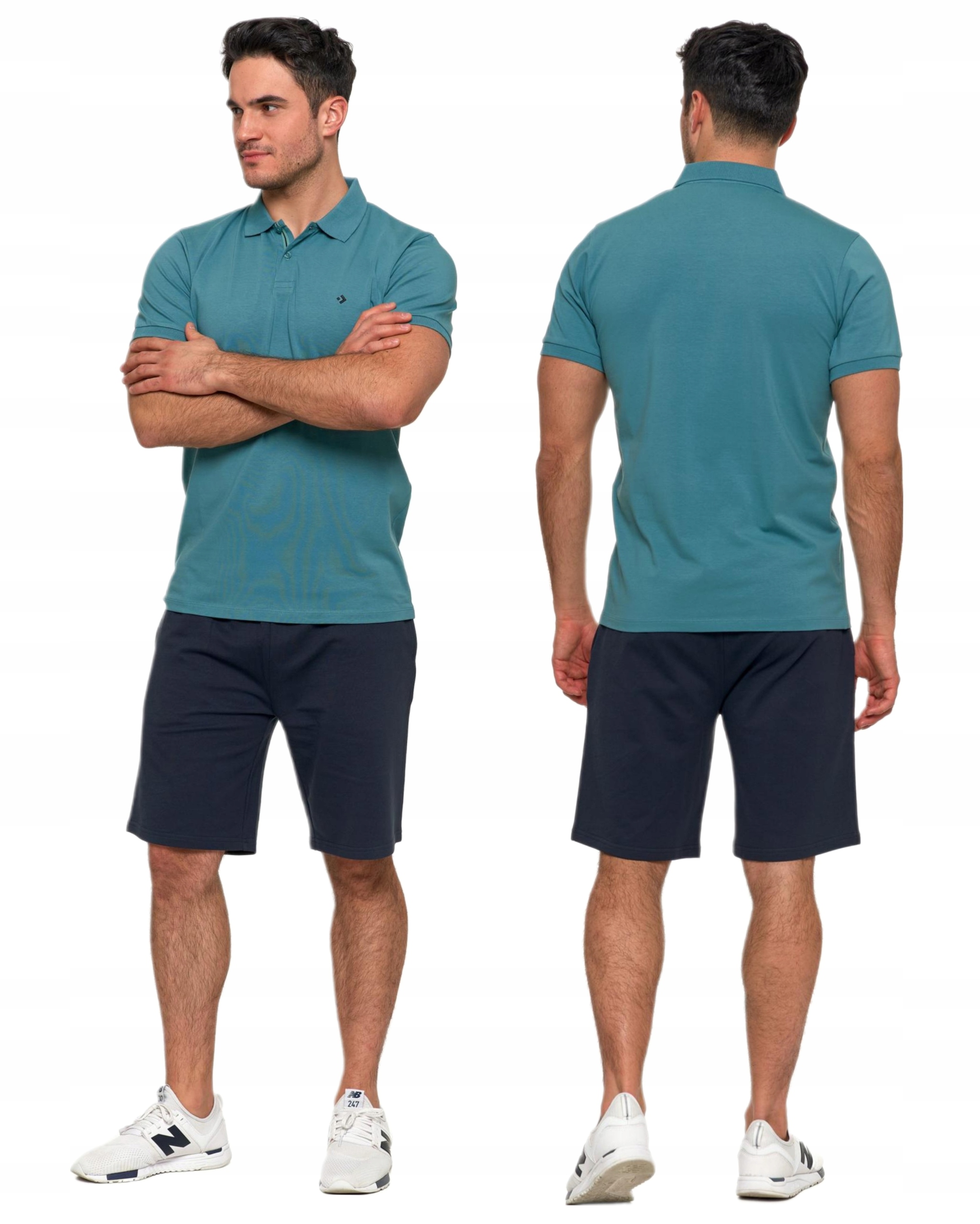 Koszulka męska MORAJ bawełniana Koszulka Polo Miętowy REGULAR FIT r. XL Marka Moraj