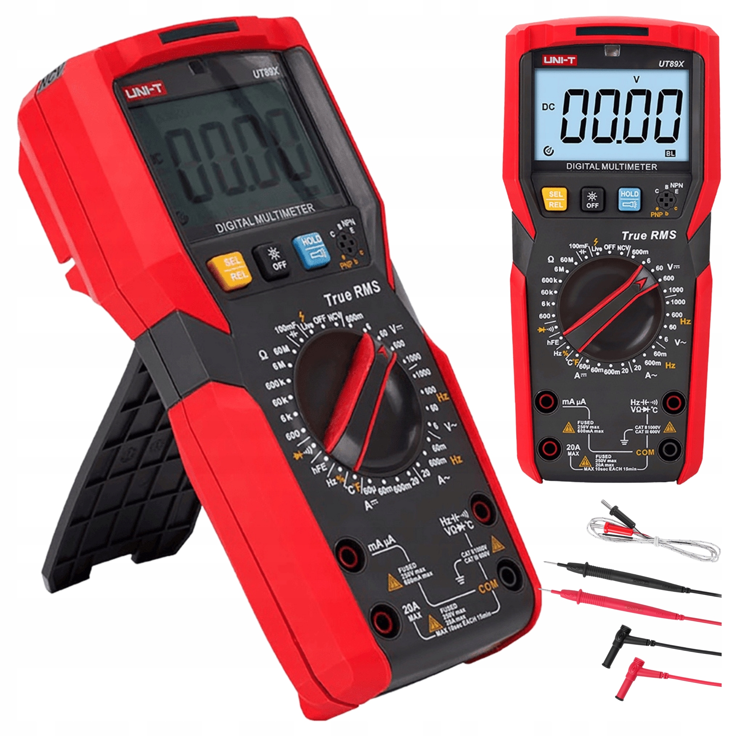 Multimetr Digitální elektrický měřič proudu Univerzální jednotka UT89X