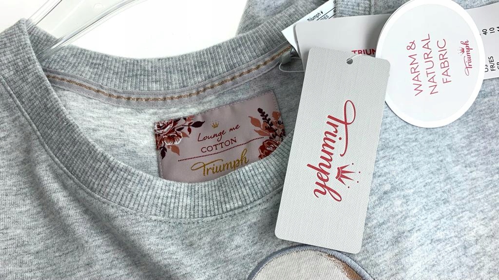 TRIUMPH CIEPŁA KOSZULA NOCNA LIS bawełna MELANŻ 46 Model NIGHTDRESSES NDK CHARACTER 02