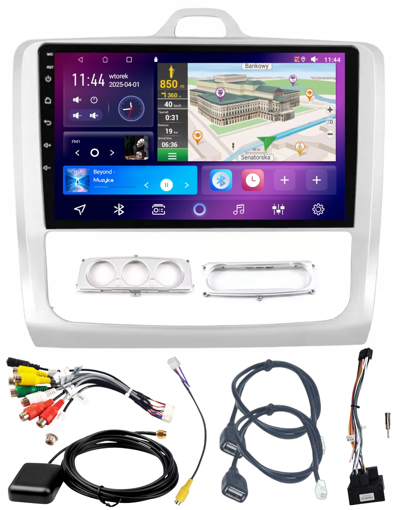 Autorádio Gps Focus 2004-2011 Android Carplay Wifi 4GB 64GB