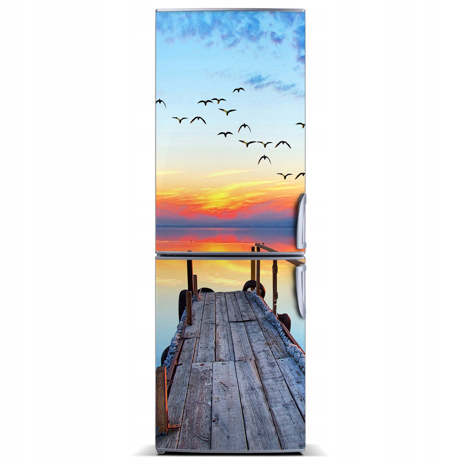 

Mata magnetyczna na lodówkę Drewniane molo 60x180