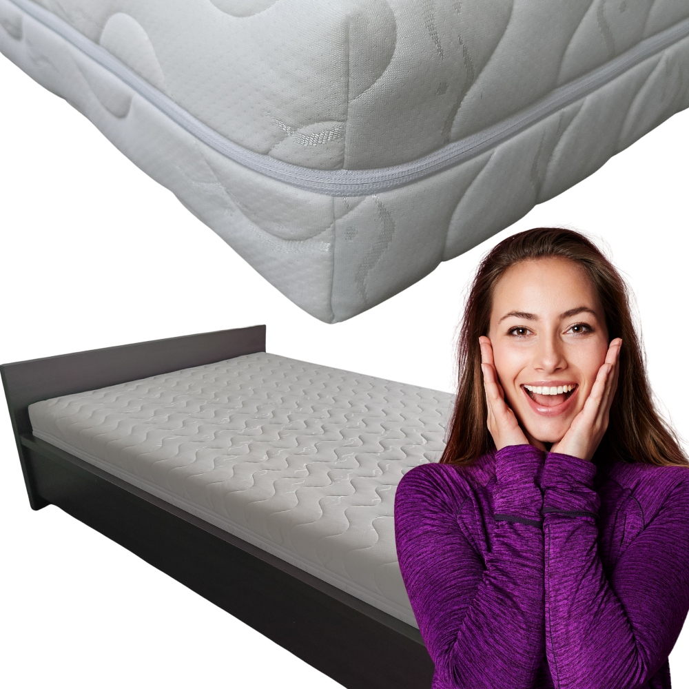 Poťah na matrac 90 x 200, prešívaný, Senomia hrubý, antialergický, Biely