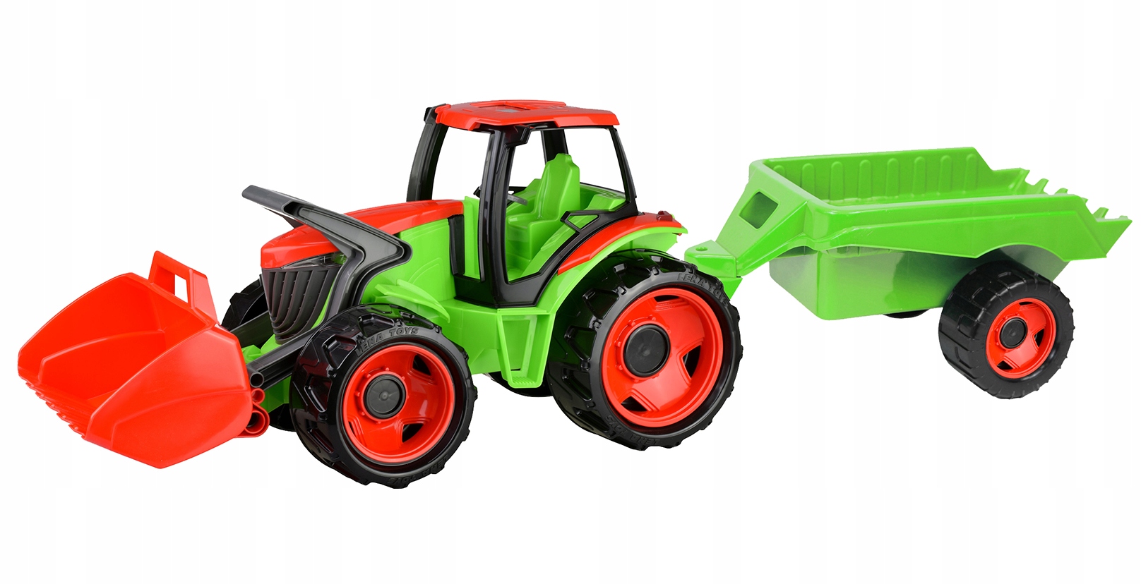 

Traktor Z Przyczepą Lena Wielki Ciągnik Spychacz