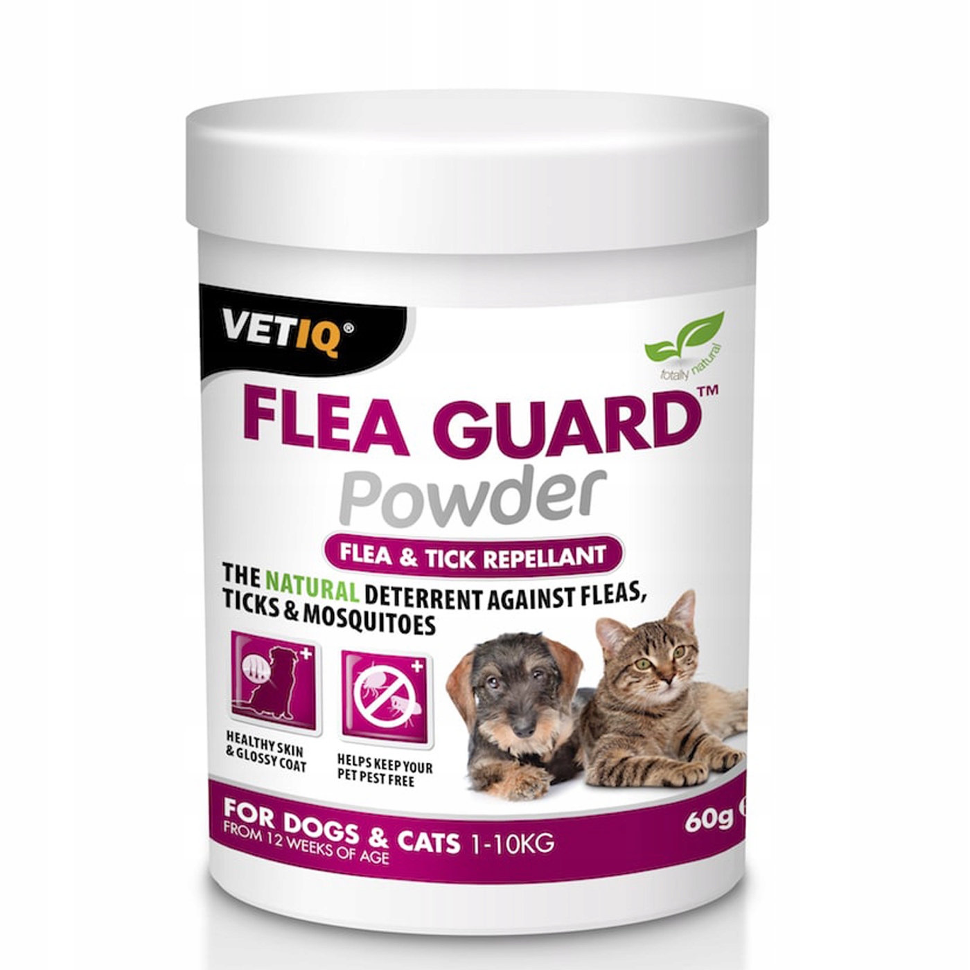 Levně VetIQ Flea Guard přípravek na blechy a klíšťata 60g