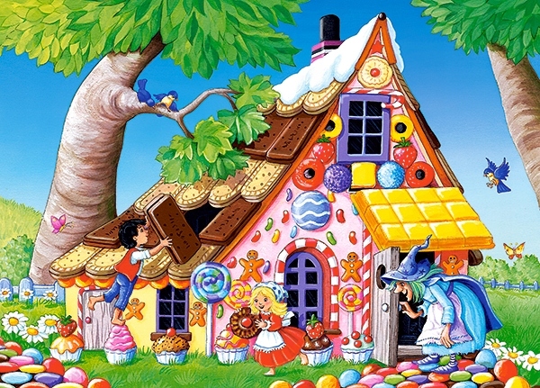 

Puzzle 120 Bajka Jaś I Małgosia Babajaga 6+ Castor