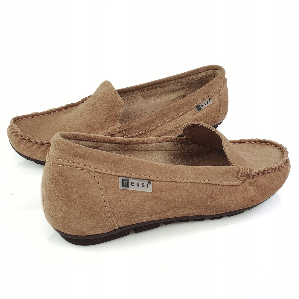 Nessi 17130 mokasyny beż zamsz 38 Rozmiar 38