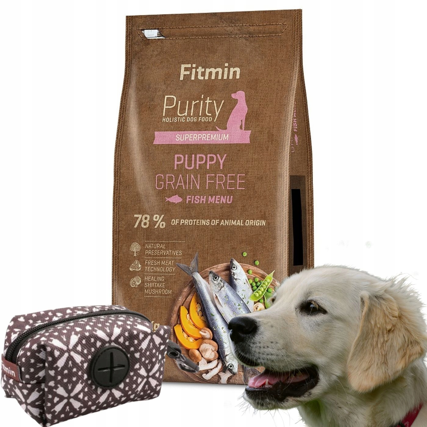 Fitmin Purity grain free Puppy Fish 12kg etui na woreczki